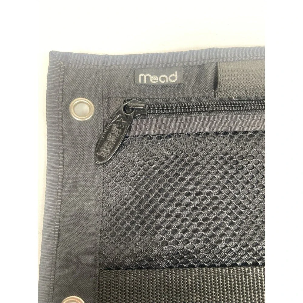 Mead Five Star Two Pocket Zipper Pouch Pencil Case with 3-Ring Binder Holes